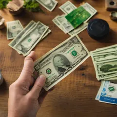 America the Beautiful pass with cash money around it illustrating cost comparison